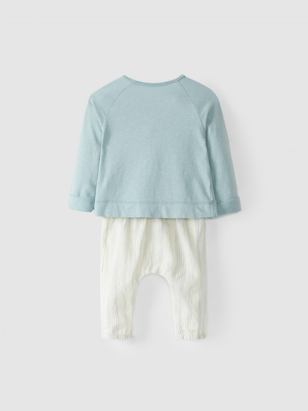 Kit camisola trespasse e calas