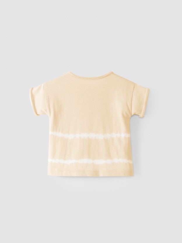 Set of two tie-dyed T-shirts in ribbed cotton Set of two tie-dyed T-shirts in ribbed cotton
