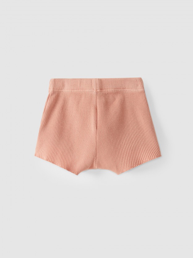 Kit deux shorts en coton cannelé