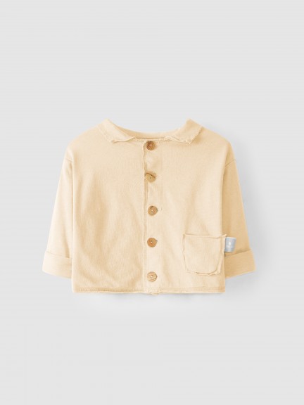Cotton jacket with collar