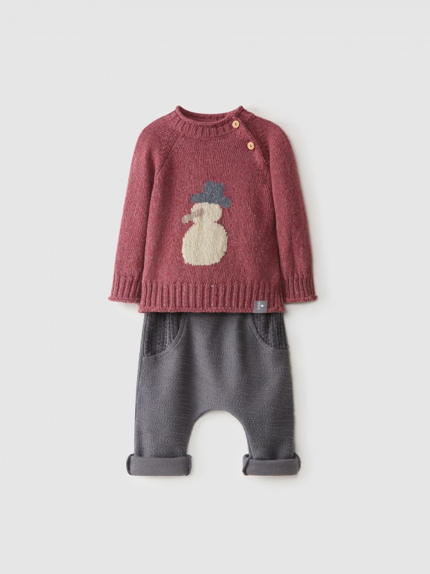 Snowman sweater and pants kit