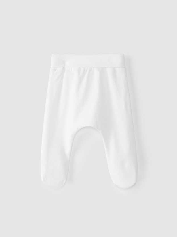 Plain cotton tights