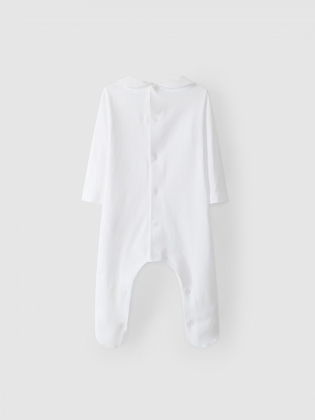 Babygrow with baby collar Babygrow with baby collar