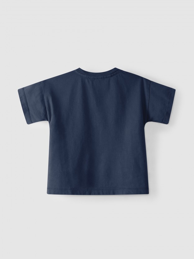 T-shirt em algodão