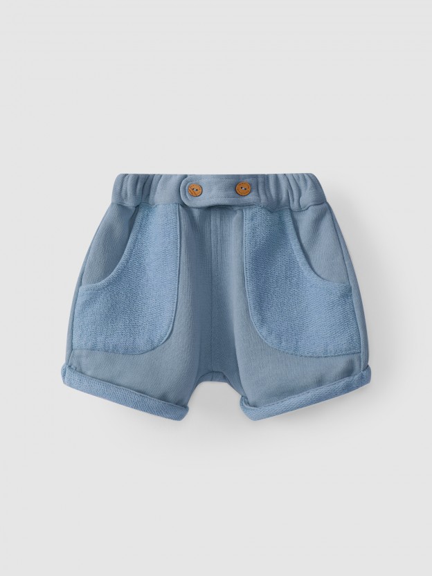 Cales em malha de algodo pull-up