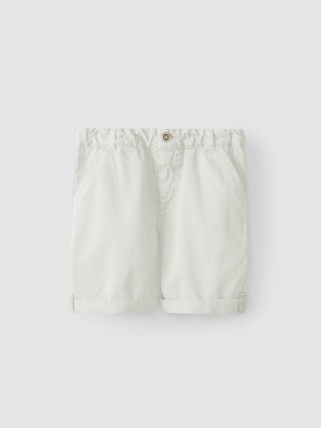 Pantalones cortos de sarga