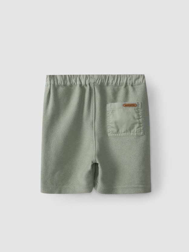 Pantalones cortos de algodón pull-up