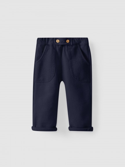 Cotton jersey pull-up pants