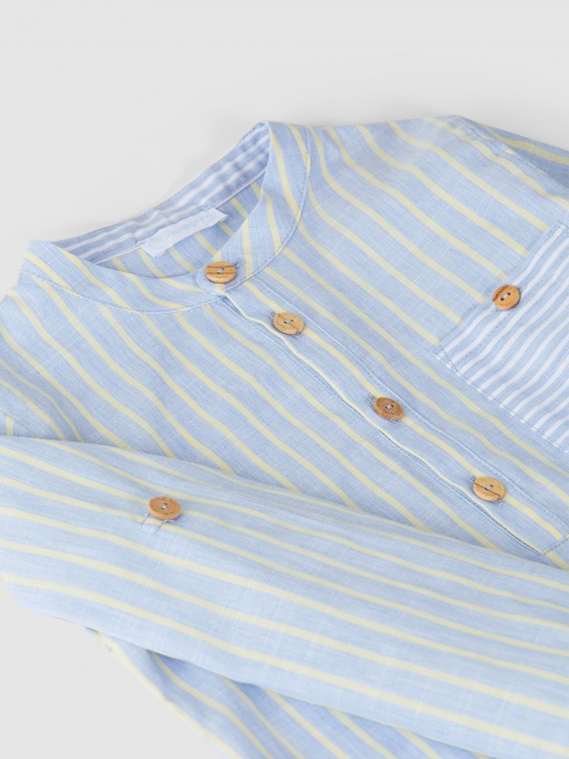 Soft cotton patterned shirt