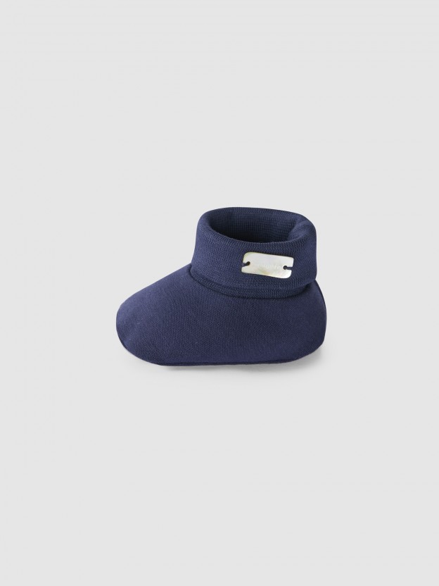 Cotton jersey booties