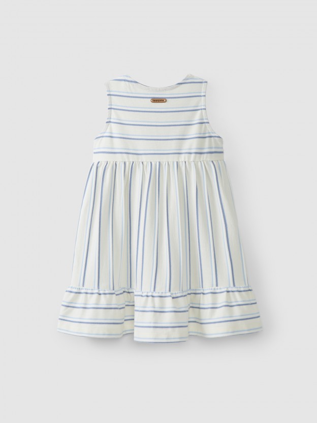 Organic striped cotton dress
