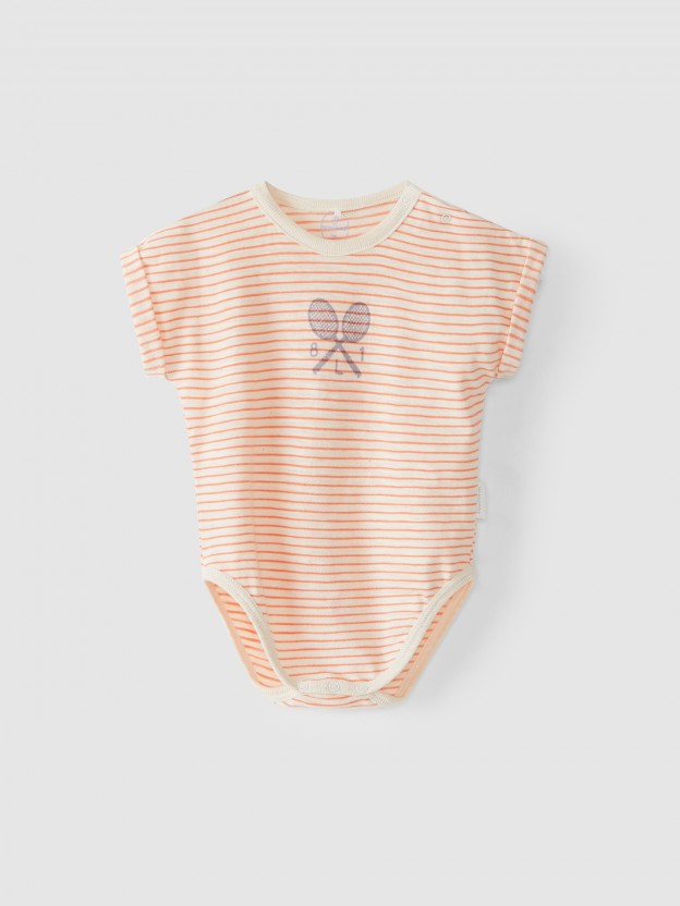 Body de algodo estampado