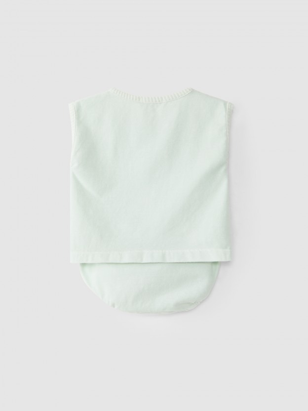 Conjunto de camiseta y pantalón corto de algodón orgánico