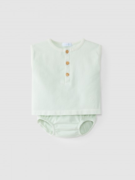 Conjunto de camiseta y pantalón corto de algodón orgánico