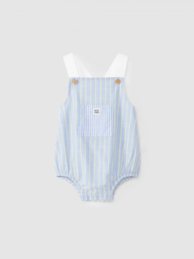 Striped fabric shortie