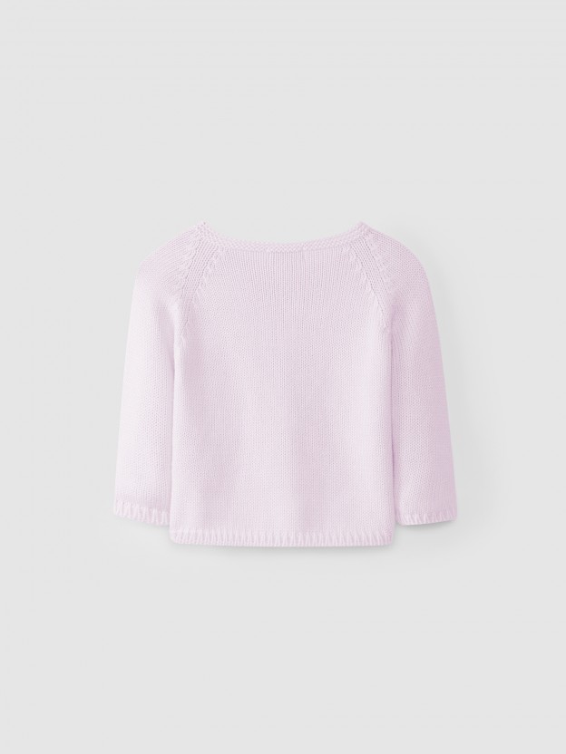 Cotton knit jacket