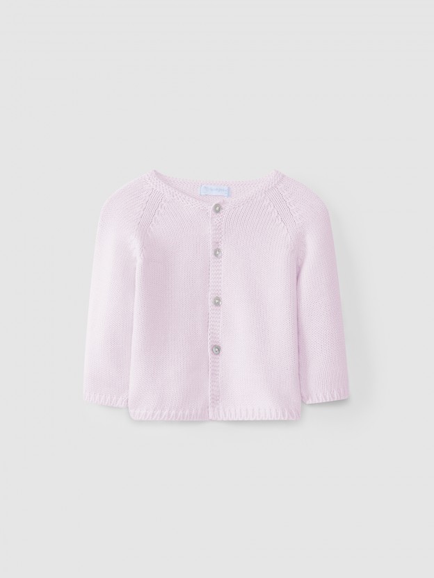 Cotton knit jacket