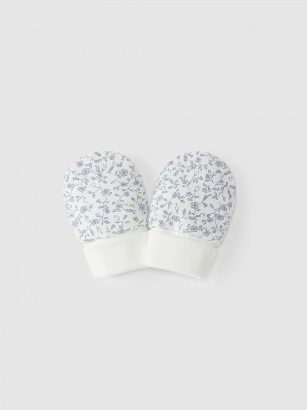 Printed cotton gloves