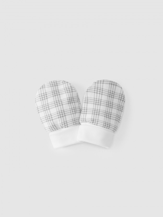 Printed cotton gloves
