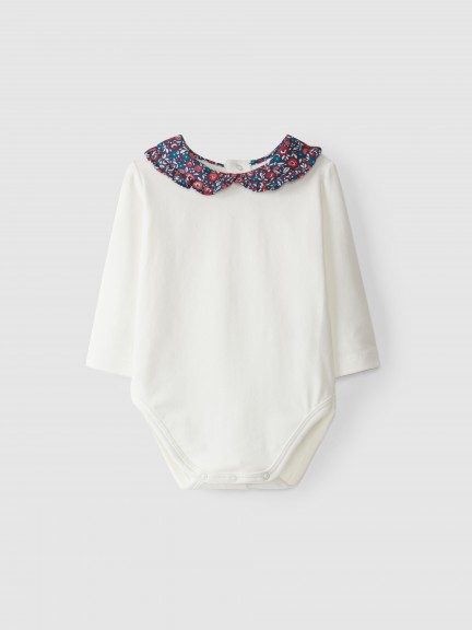 Body with floral babydoll collar