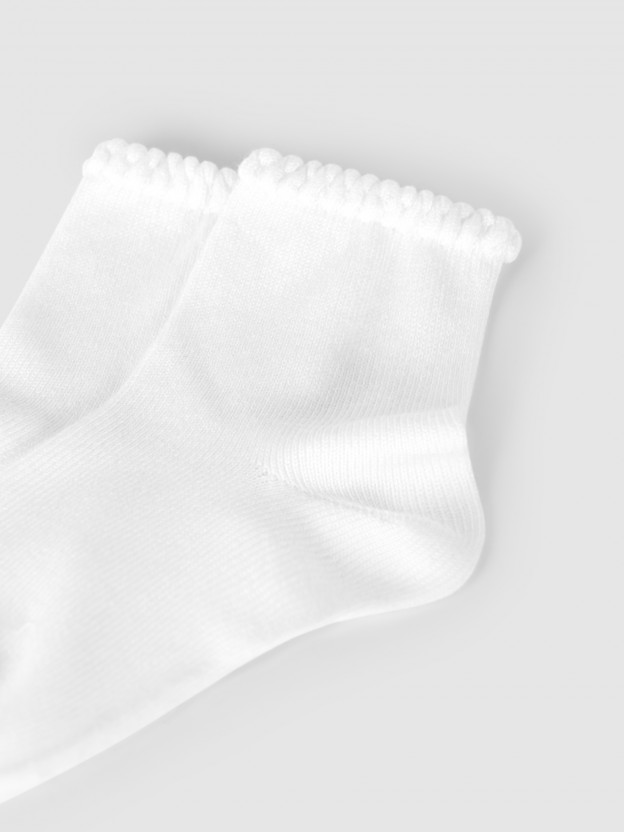 Short socks with patterned cuff Cóndor