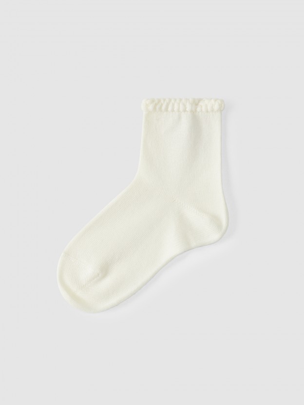 Mini meias com detalhe Cóndor