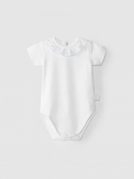 Body  Col Volant en Broderie Anglaise