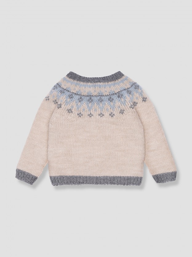 Jacquard-knit jumper - 92420I23261400026