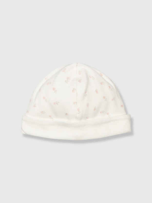 Printed cotton hat