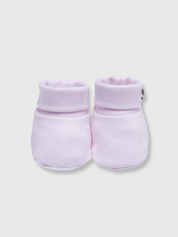 Cotton jersey booties