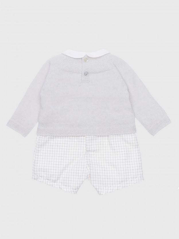 Ensemble de petit ensemble et pull tricot