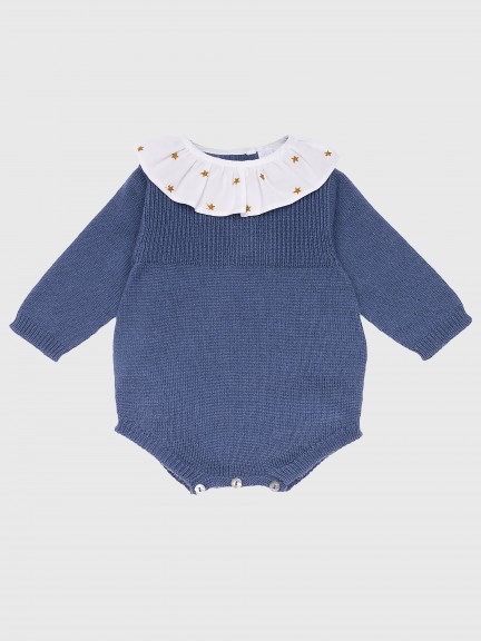 Star collar knitted shortie