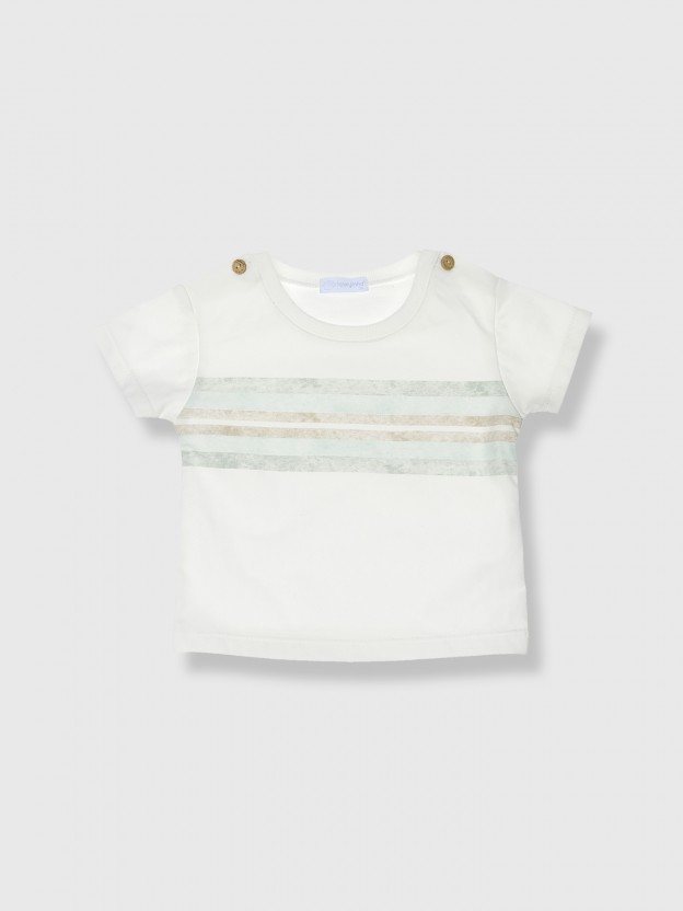 T-shirt with watercolor print