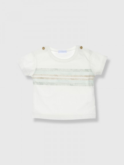 T-shirt with watercolor print