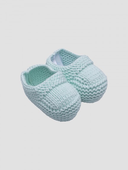 Hand knitted booties