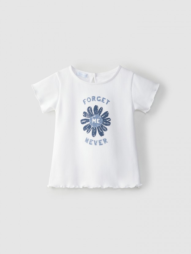 T-shirt Forget me never