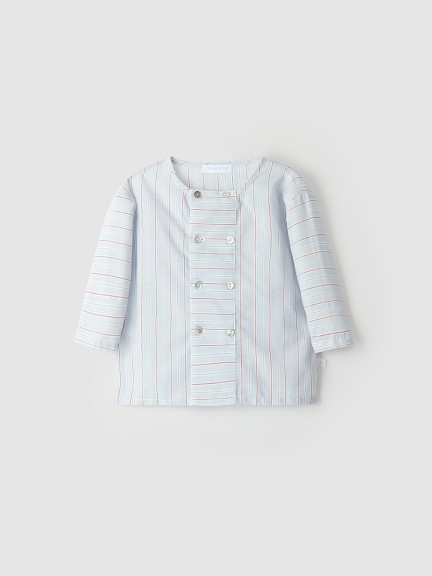 Camisa de algodo riscas