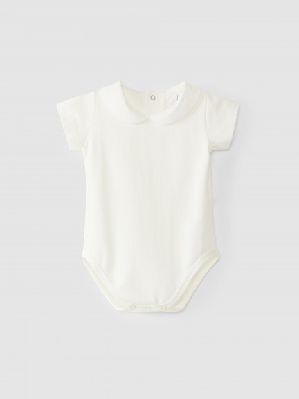 Bodysuit with peter-pan collar