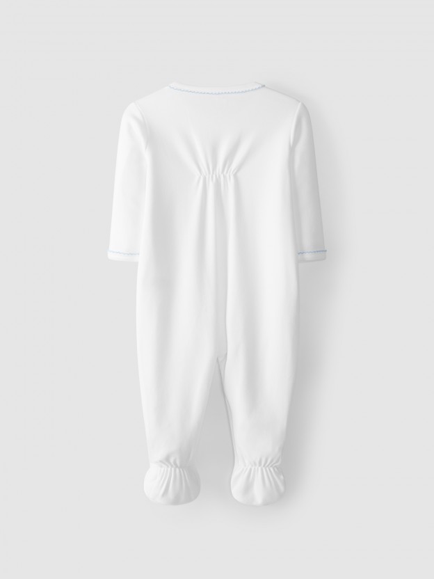 Babygrow en coton pressions sur le devan