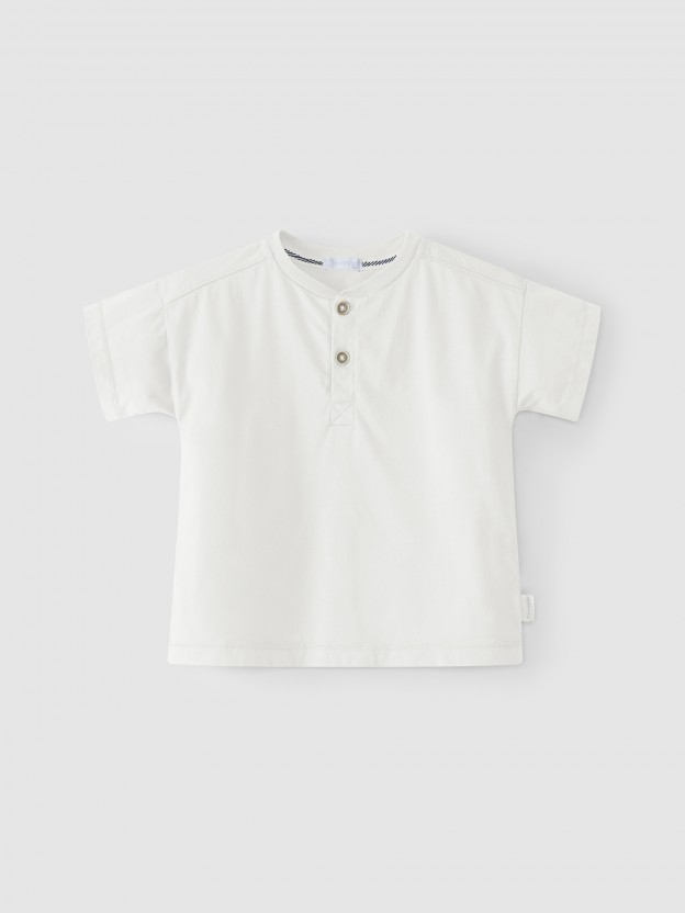 Plain cotton T-shirt