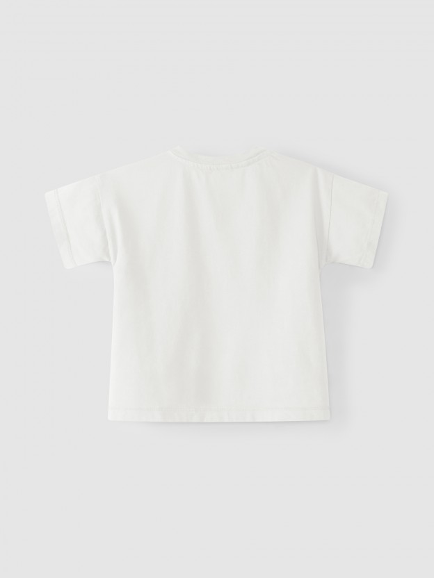 T-shirt em algodão