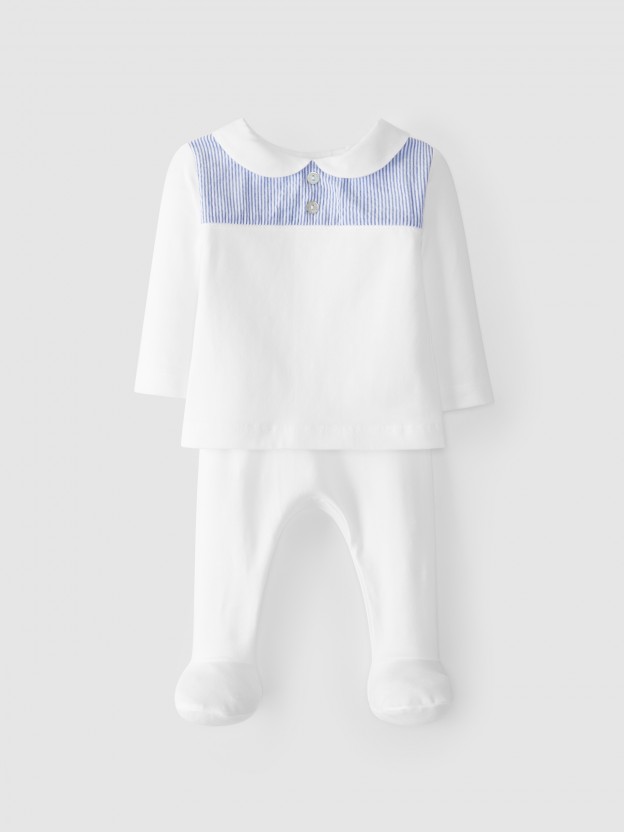 Two-piece baby collar set