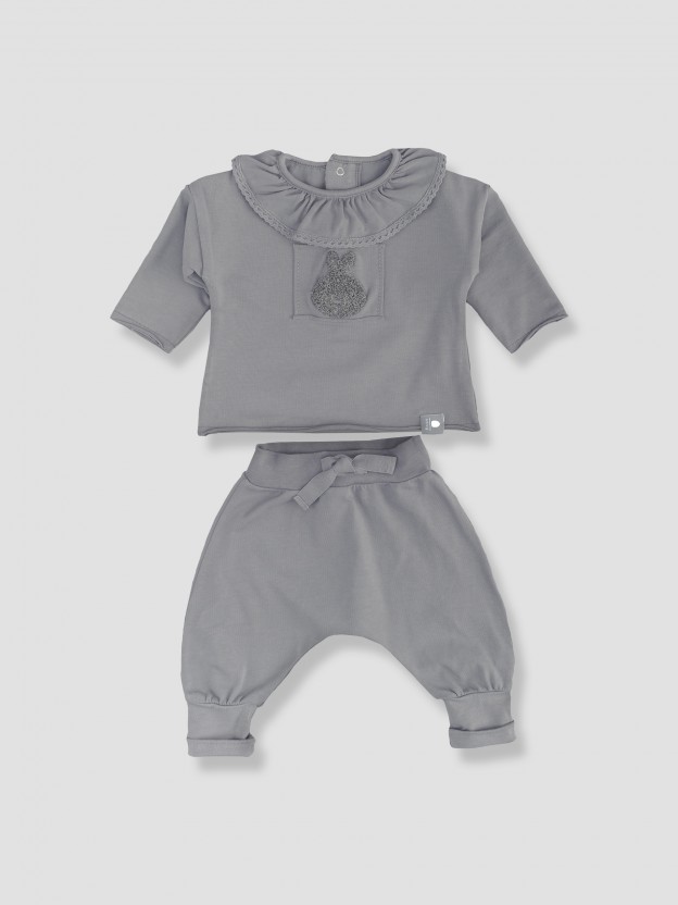 Kit calas + camisola gola Little Bunny