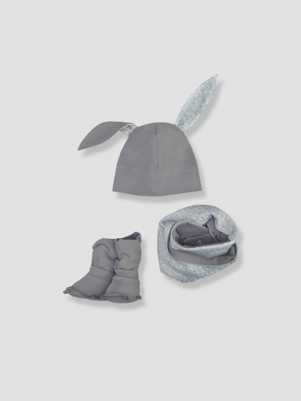 Kit bonnet + col + petites bottes Small