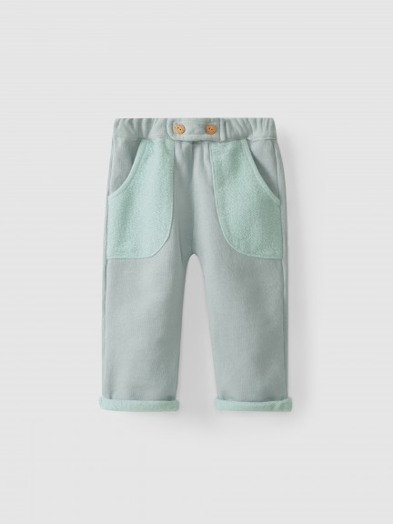 Pantalones de algodón pull-up
