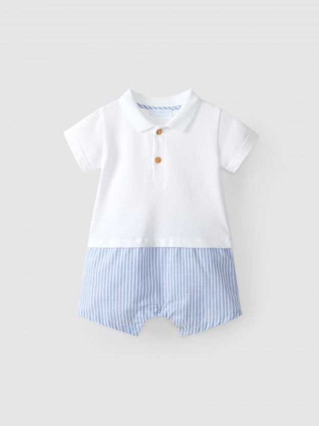 2-in-1 polo shirt and shorts set