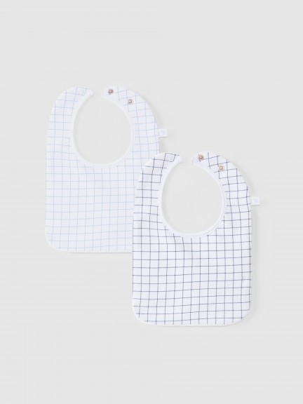 Pack of 2 Patterned bibs