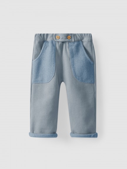 Pantalones de algodón pull-up