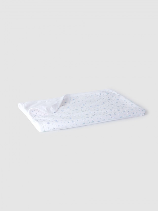Baby wrap in fabric with cotton lining