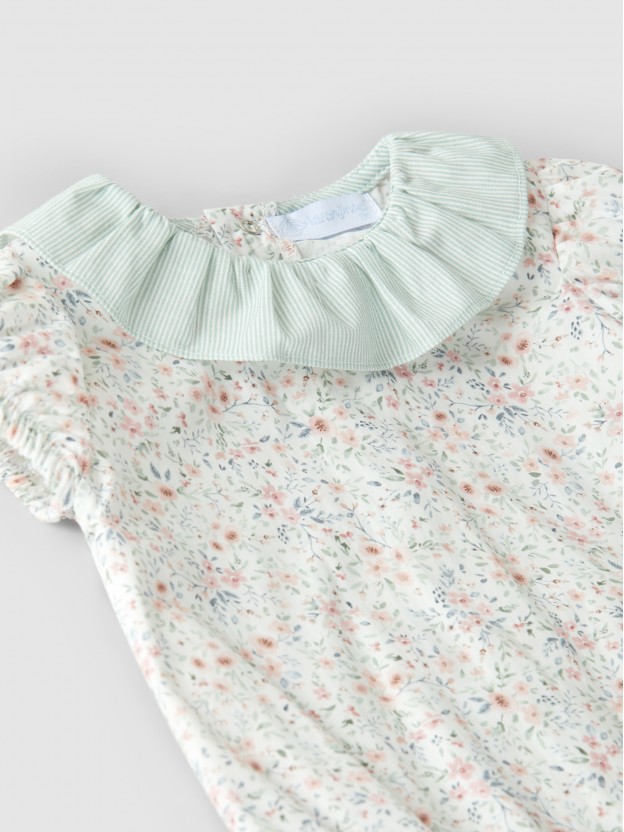 Floral cotton shortie